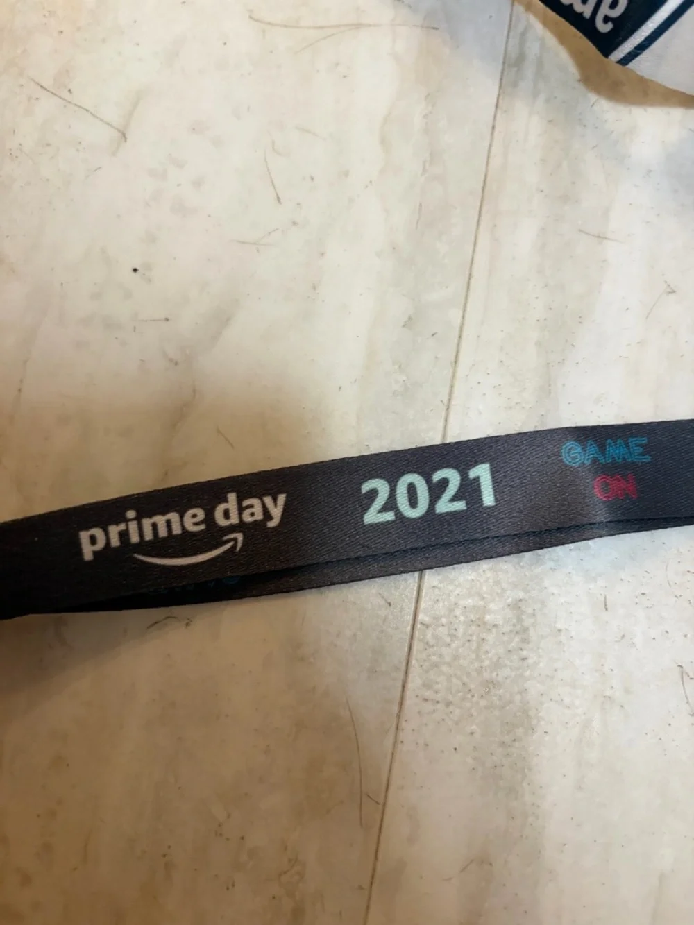 Amazon Prime Day 2021 Black and White Lanyard Key & Card Holder Peccy Pin